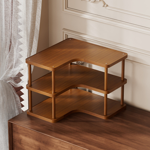 桌面转角置物架家用桌上咖啡杯茶杯收纳架角落分层办公室台面书架