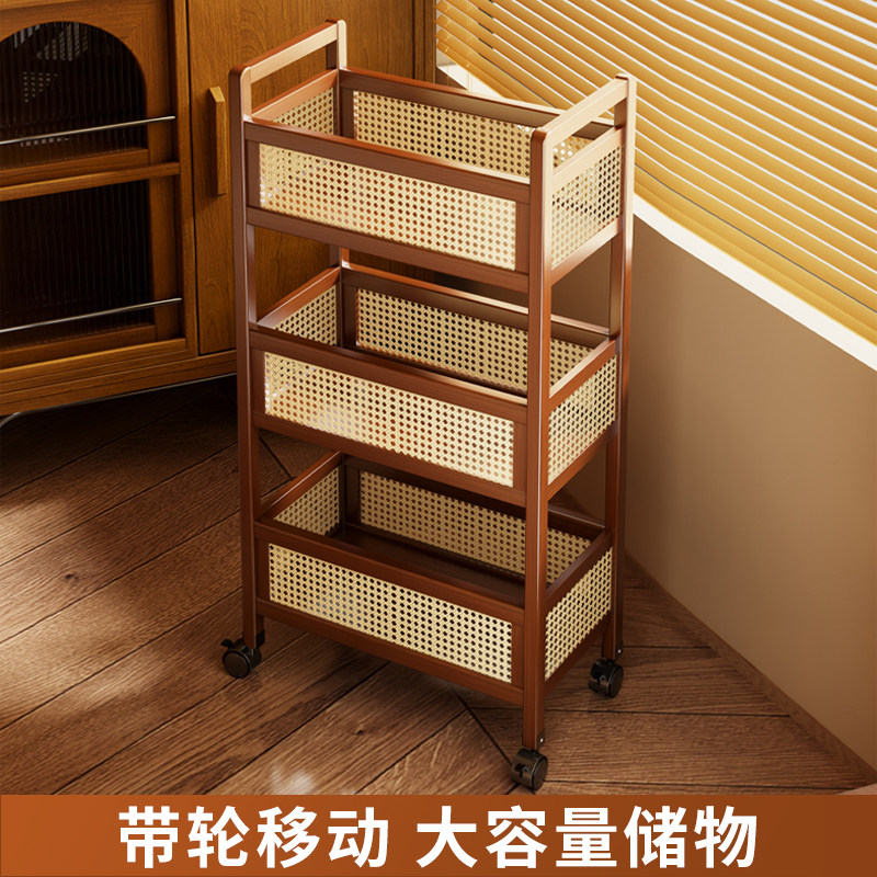 中古可移动小推车客厅沙发边几茶几零食收纳架子家用收纳置物架