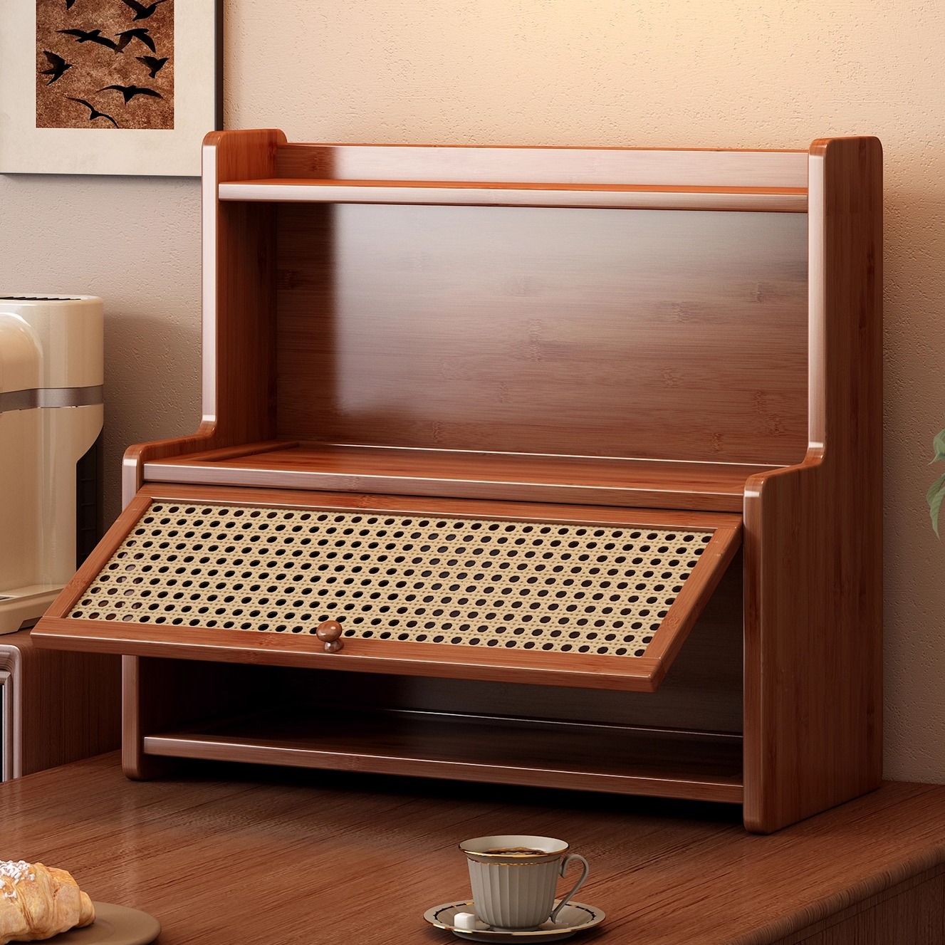 杯架中古置物架桌面杯子收纳架餐桌台面茶杯咖啡杯水杯茶具放置架