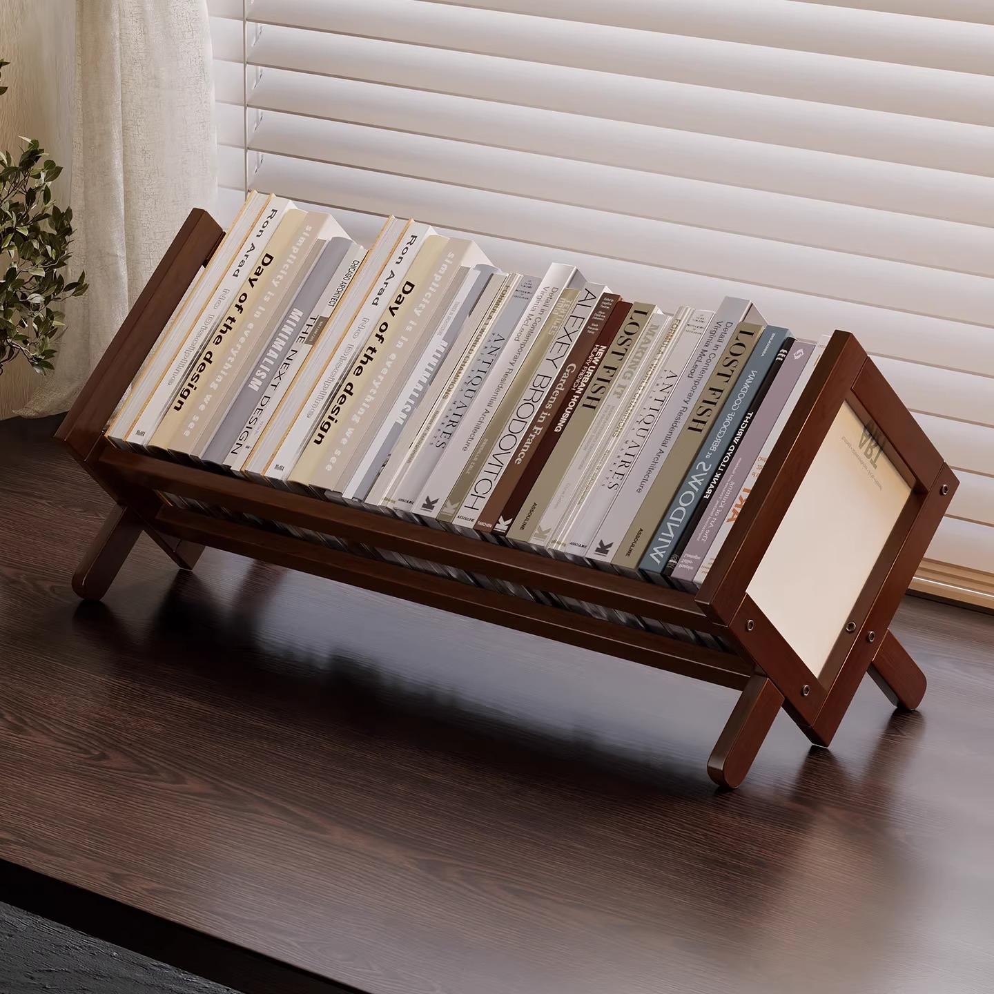 桌面小型书架收纳置物架办公室桌上整理客厅餐桌台面多层摆放简约