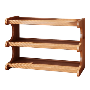 桌面博古架实木中式茶具茶杯茶架子置物架茶叶展示架小型茶桌收纳