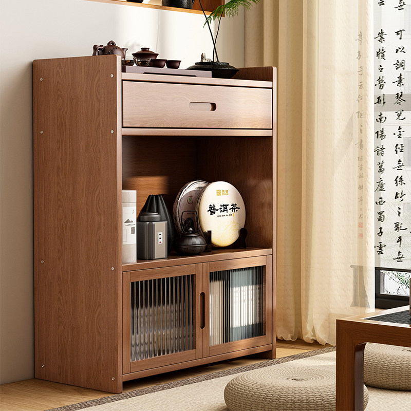 茶叶收纳柜茶具茶桌旁防尘博古架茶具架子2025新款多层小型摆放柜,住宅家具,多宝格/博古架,淘宝优惠券,粉丝福利购,淘宝优惠卷