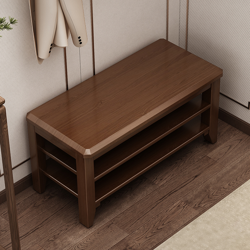 【免安装】家用小窄实木换鞋凳