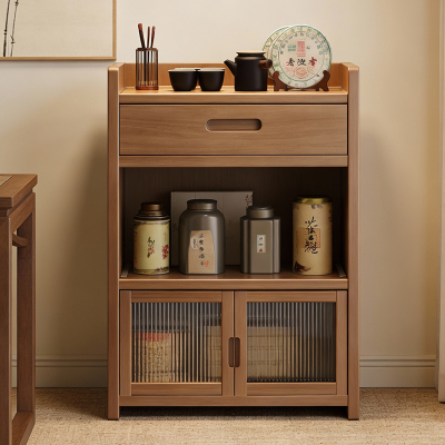 桌边博古架茶柜茶具茶叶置物架茶架茶桌茶室摆件收纳柜茶台展示架