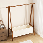 挂衣架卧室落地简易衣帽架家用房间挂衣服 晾衣架 架子可折叠立式
