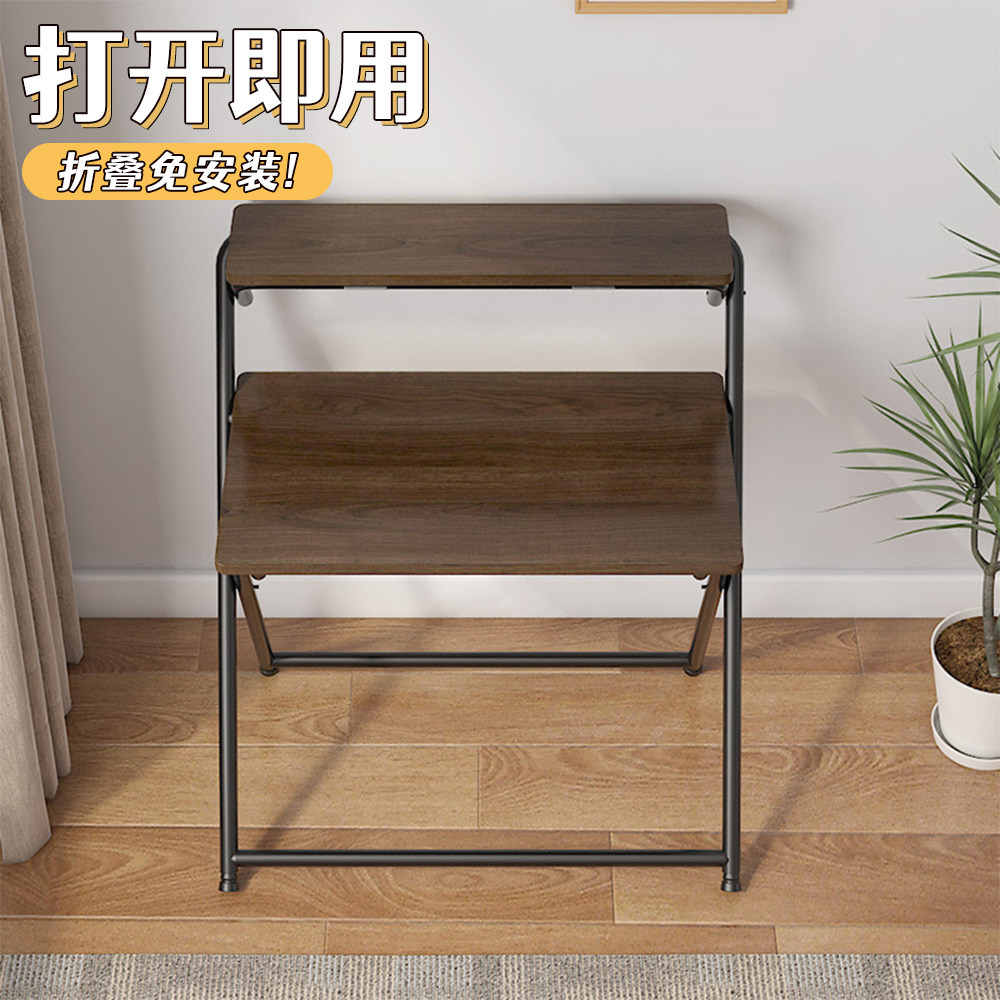 折叠电脑桌小型家用办公桌宿舍学习桌卧室免安装床边桌子简易书桌
