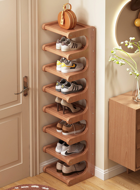 鞋架小窄门口出租房用家用简易鞋柜出租屋宿舍多功能省空间置物架