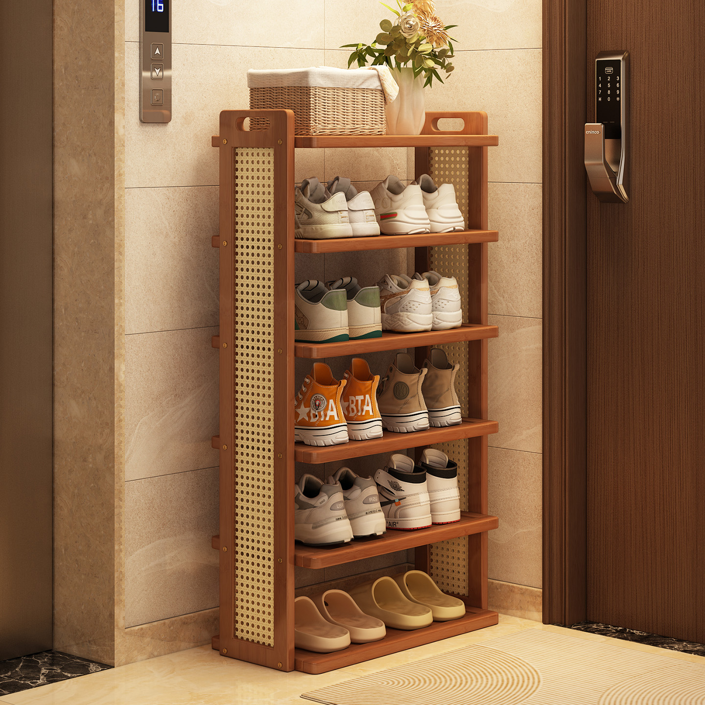 鞋柜家用门口多层分隔防尘鞋架