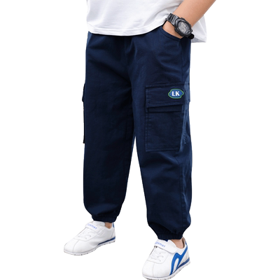 胖男童新款工装休闲裤纯棉