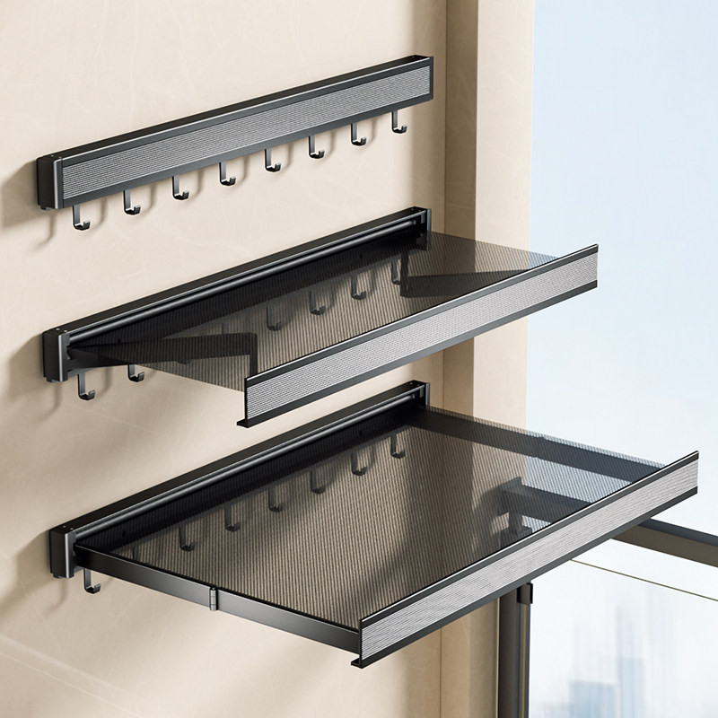 阳台隐形折叠晾衣架窗户栏杆可伸缩晾晒网免打孔晒鞋架晾袜子神器,收纳整理,置地/升降晾晒衣架,淘宝优惠券,粉丝福利购,淘宝优惠卷