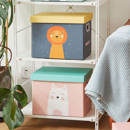 动漫卡通纸质儿童创意风整理箱