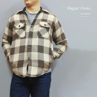 SC15000日产砂糖黍三色可选经典 格纹加绒百搭衬衫 CANE SUGAR 外套