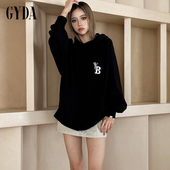 情侣上衣Angel GYDA2024冬季 新品 BUNNY刺绣连帽卫衣女0725127217