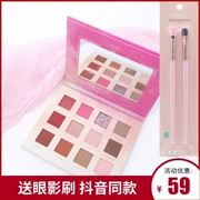 Aberdeen Eyeshadow Grid Red Shakes Voice Rex Rabbit Beauty Shop cùng màu đất đào mắt trang điểm không thấm nước không nở - Bóng mắt