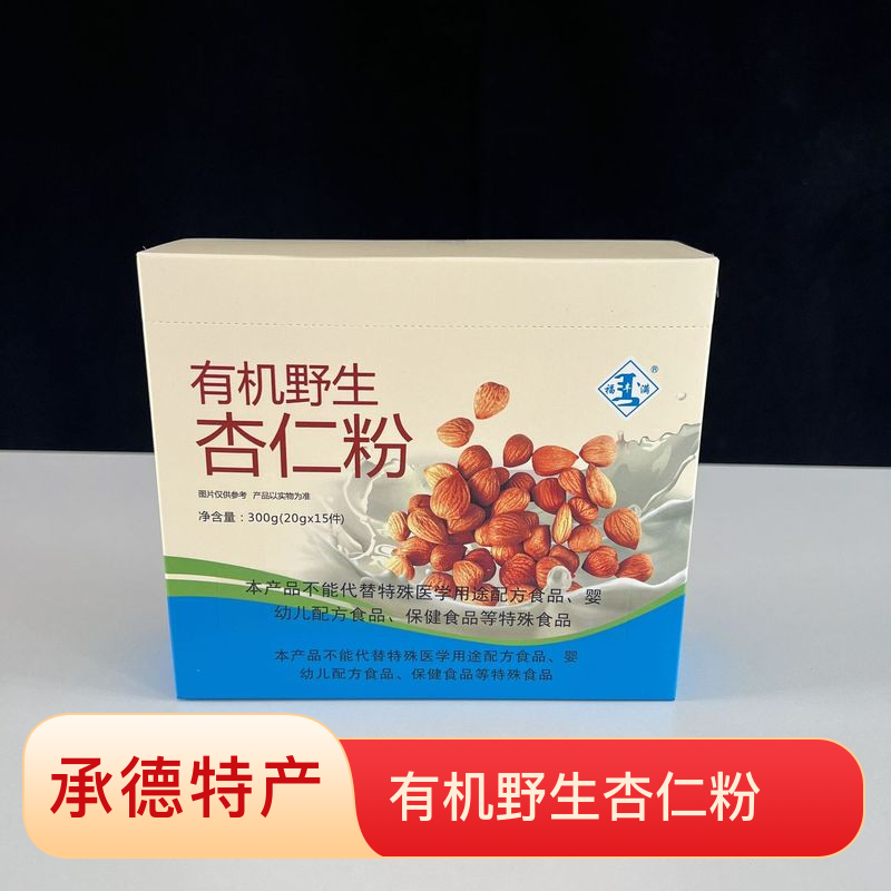 承德有机野生杏仁粉300g盒装
