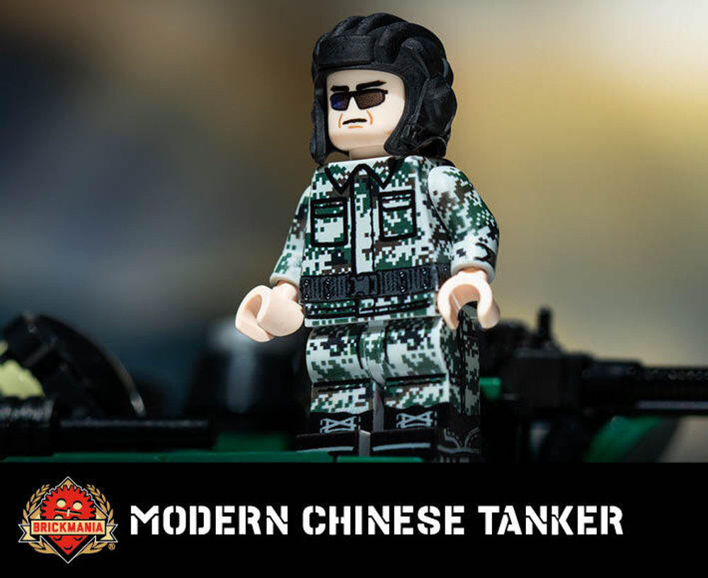 brickmania 99a中国主战坦克员第三方人仔益智积木模型玩具礼物