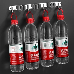 4d厨房拖把架壁挂夹抹布长排学校卫浴固定架沥水挂墙拖布钩拖架