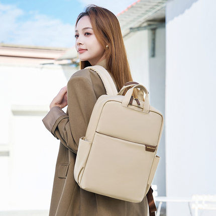 新款旅行背包女双肩包简约笔记本电脑包手提大学生书包大容量防水