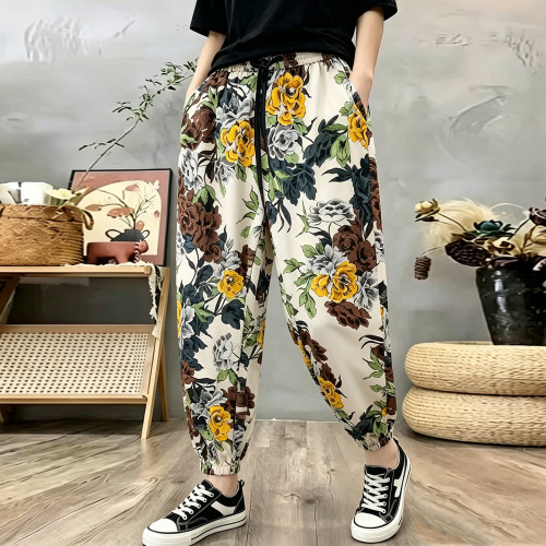 高腰显瘦垂感凉爽九分轻薄夏凉裤