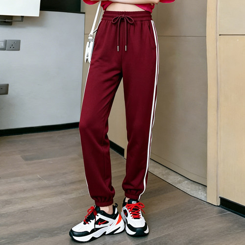 夏季薄款女宽松束脚运动裤显瘦