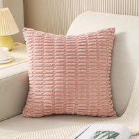 corduroy pillowcase home sofa throw pillow square cushion thumbnail 3