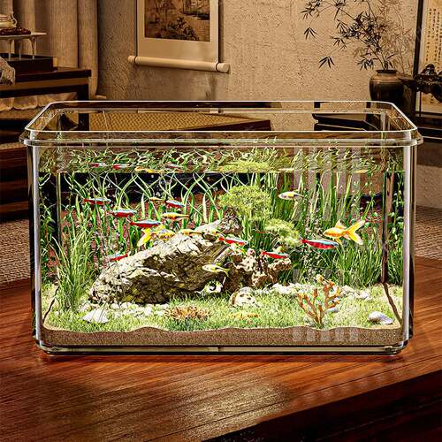 Household Small Acrylic Desktop Aquarium Goldfish Fish Tank
