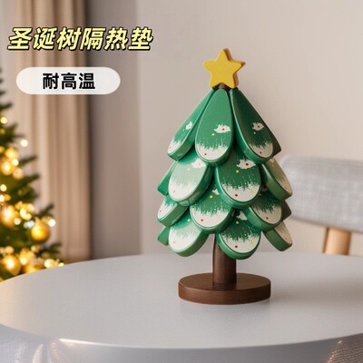 Creative Tree Wooden Coasters Heat Resistant Table Mats