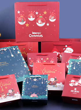 Christmas cartoon tote bag gift packaging bag paper bag