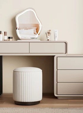 Solid wood vanity bedroom retractable dressing table makeup