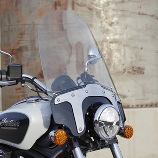 印第安原厂25侦察兵经典快拆20寸前风挡 Bobber限量14寸烟雾挡风