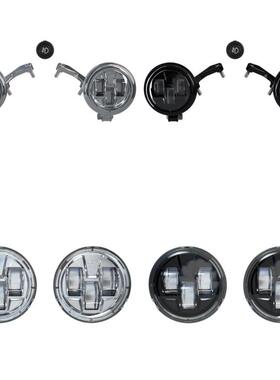 印第安新款挑战者加装LED探路者辅助照明灯挑战者黑马黑色探照灯