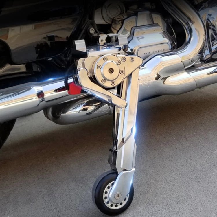 韩国gl哈雷滑翔宝马金翼停车辅助轮印第安酋长大师省力防摔辅助轮