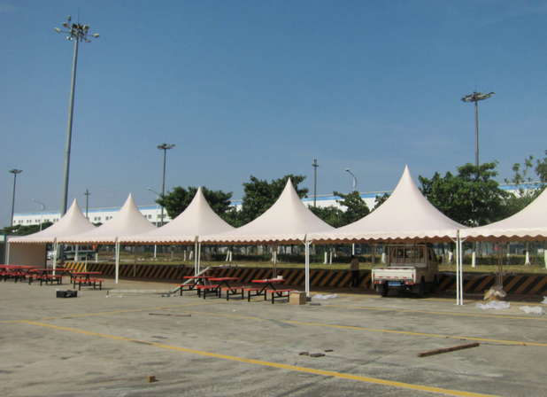 欧式尖顶蓬房出租铝合金展览展示促销演出庆典锥形吊顶账棚篷租赁