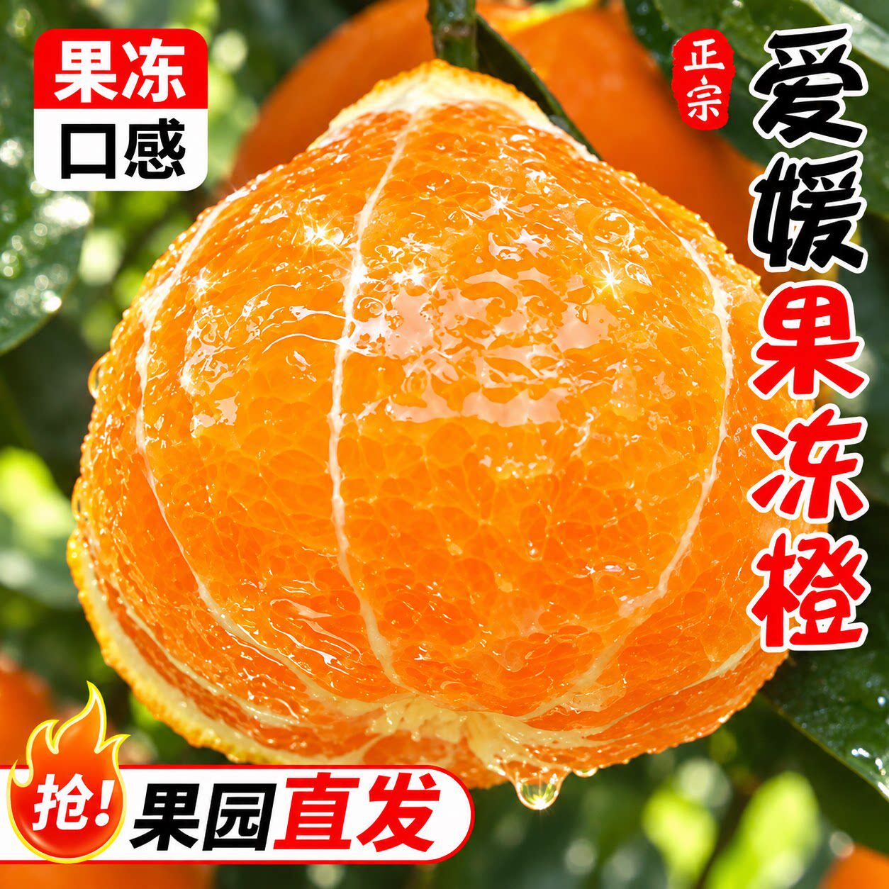 四川爱媛38号果冻橙10斤包邮