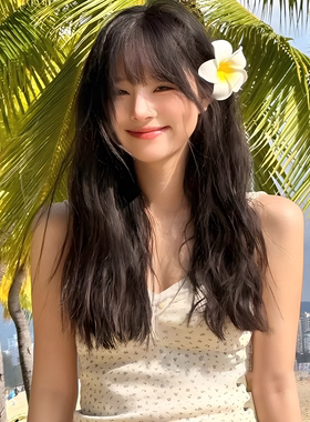 海边度假风仿真鸡蛋花发夹