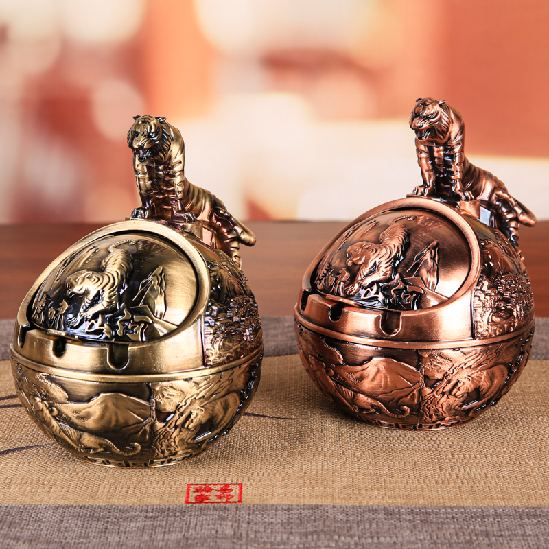 巧冠12生肖烟灰缸高档轻奢摆件