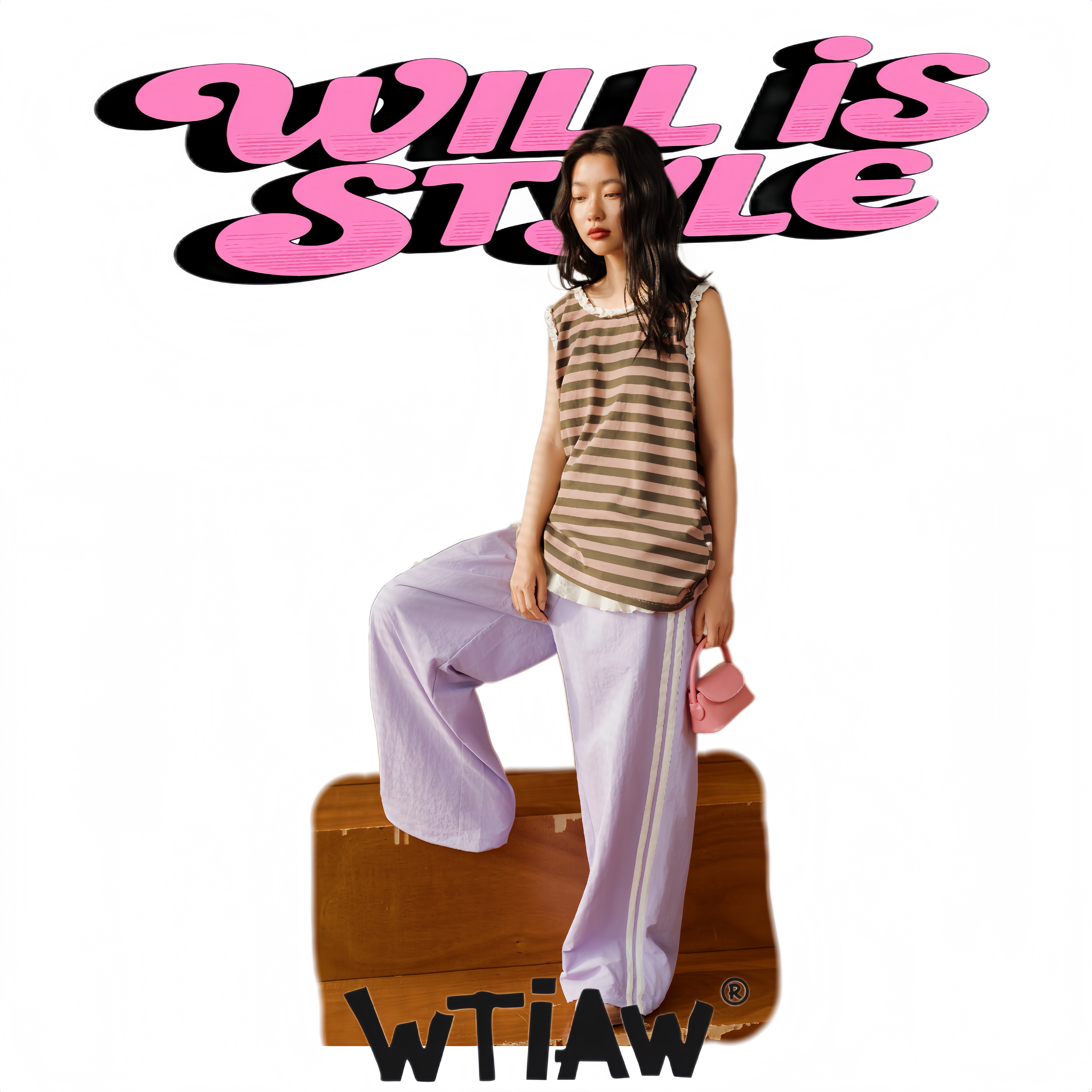 WTIAW2025XW花边条纹背心