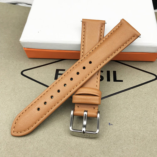FOSSIL头层牛皮表带18MM表带