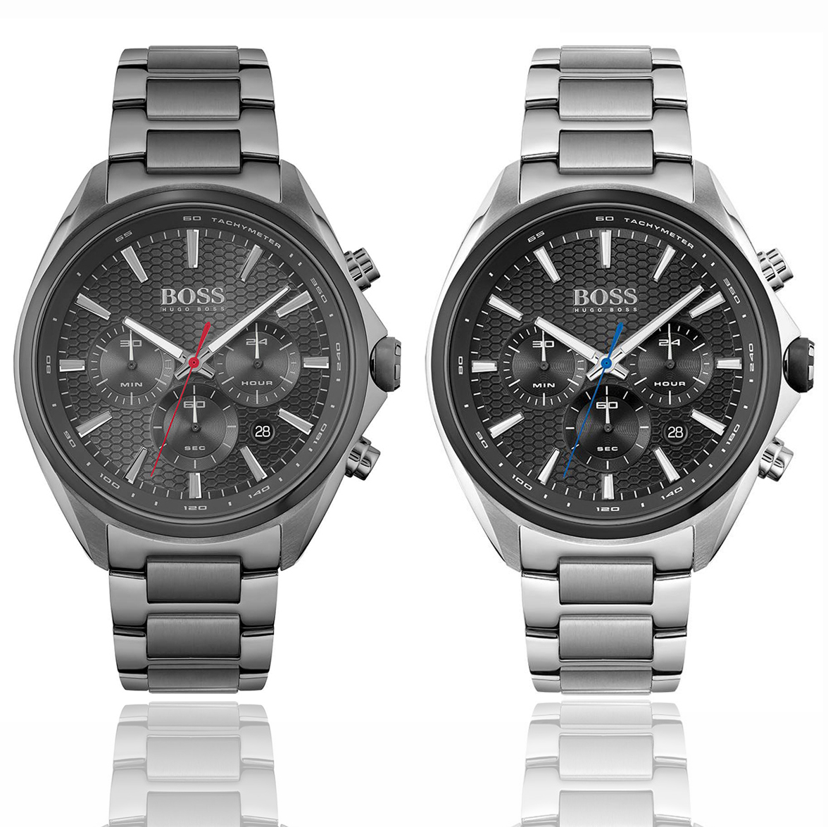 BOSS手表不锈钢计时石英表男表