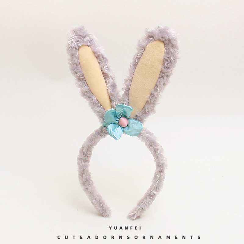 可爱毛绒星黛露兔耳朵发箍卖萌拍照表演发卡成人儿童头饰旅游头箍