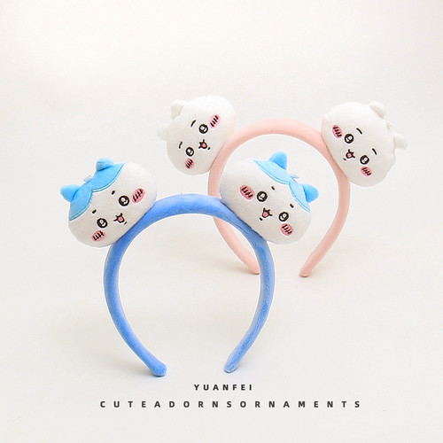 可爱小八吉伊卡哇发箍乌萨奇公仔卡通头饰卖萌拍照发卡女搞怪头箍