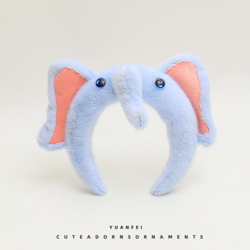 创意大象发箍可爱趣味毛绒头箍