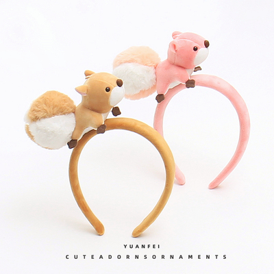 小松鼠拍照洗脸可爱发箍