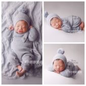 男童初生宝宝写真照 影楼拍照主题道具服装 KD儿童摄影服装 新款