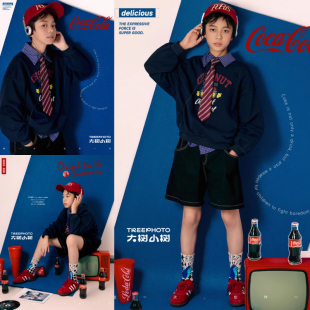 儿童摄影服装2025新款潮童男童写真艺术照影楼10-12岁拍照主题衣