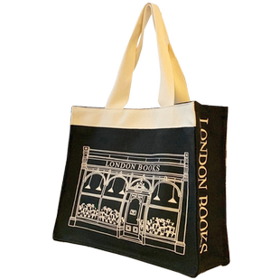 ANDCICI@伦敦书店~设计感立体帆布包男女单肩包大购物袋学生书包