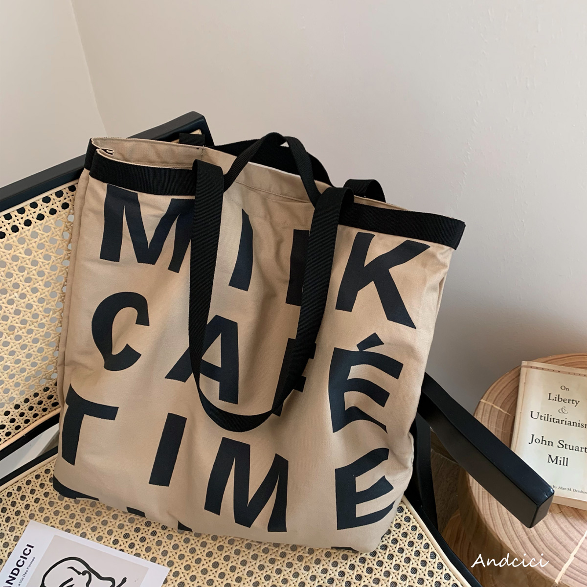 曼城大包~网红拉链托特包