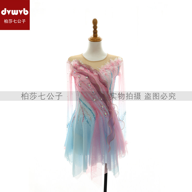 DVWVB 设计定制花样滑冰服装花样滑冰表演服儿童成人女款Y371图片