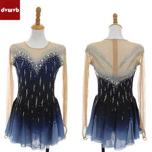 DVWVB设计定制花样滑冰服装 Y460 花样滑冰表演服考级儿童成人女款