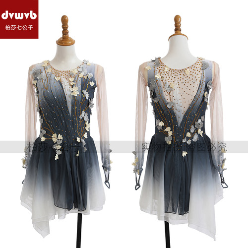 DVWVB设计定制花样滑冰服装滑冰表演服儿童成人女款Y579